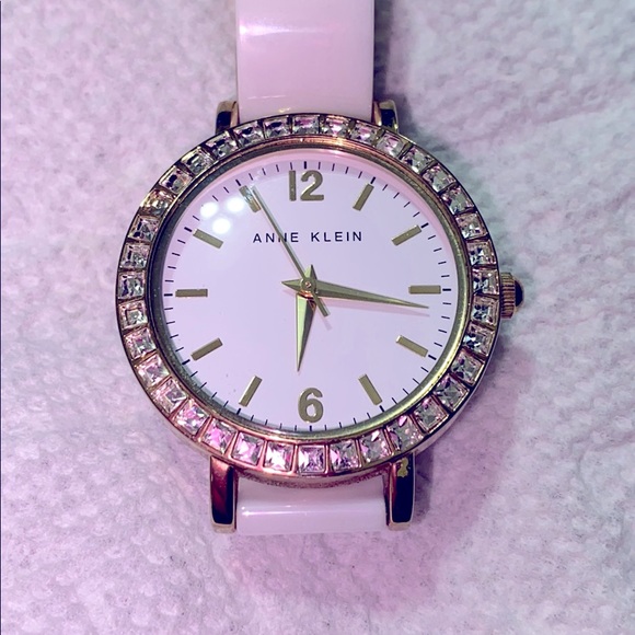 Anne Klein ceramic Swarovski crystal watch main image 12